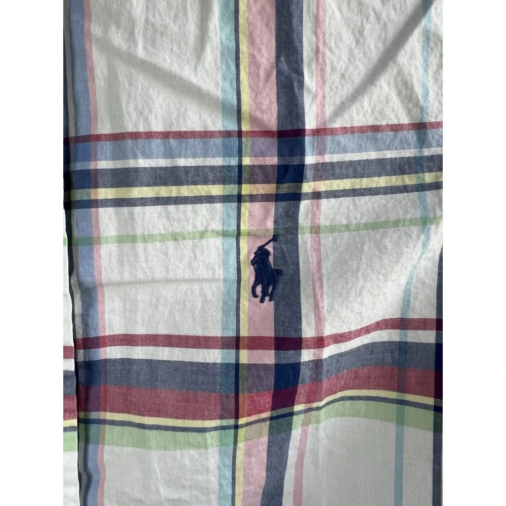 Ralph Lauren Polo Boys Plaid Button Button Short Sleeve Shirt Size Large (14-16)